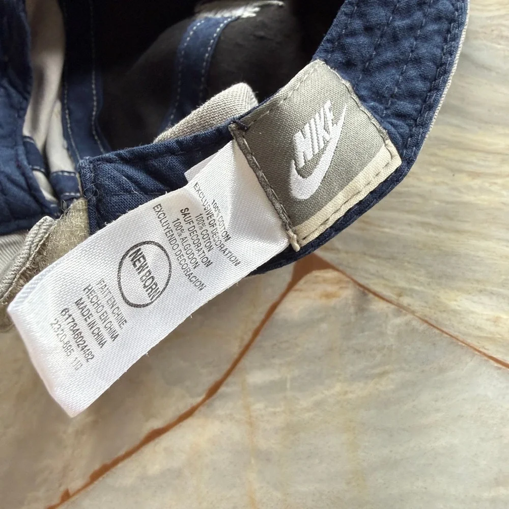 Nike‎ Newborn Baseball Cap Blue Gray Logo Cotton Baby Hat